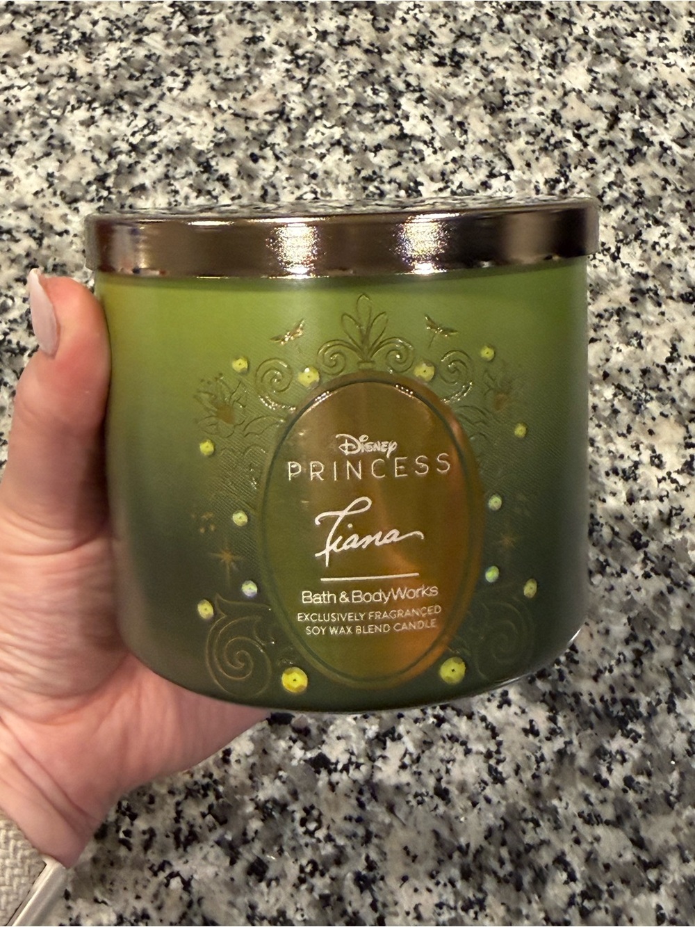 Bath & Body Works Disney Princess Tiana three wick Candle